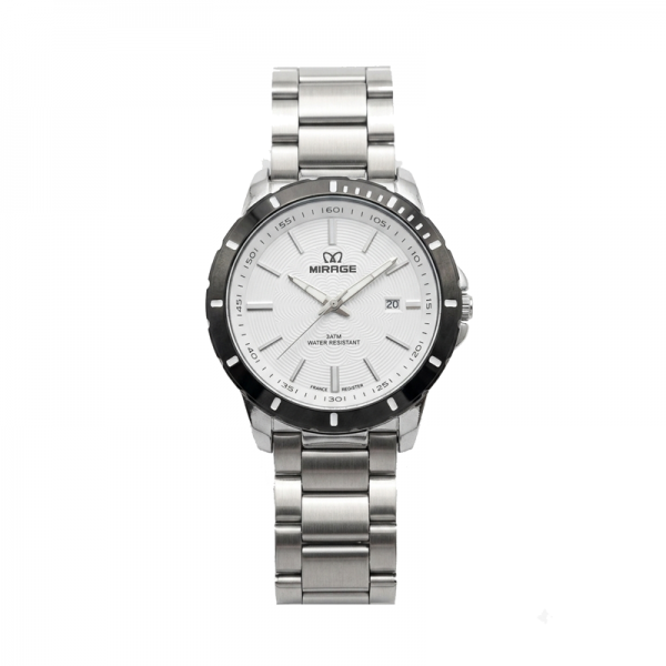Mirage 8911 Silver White Black Ring Man MDBTBSL